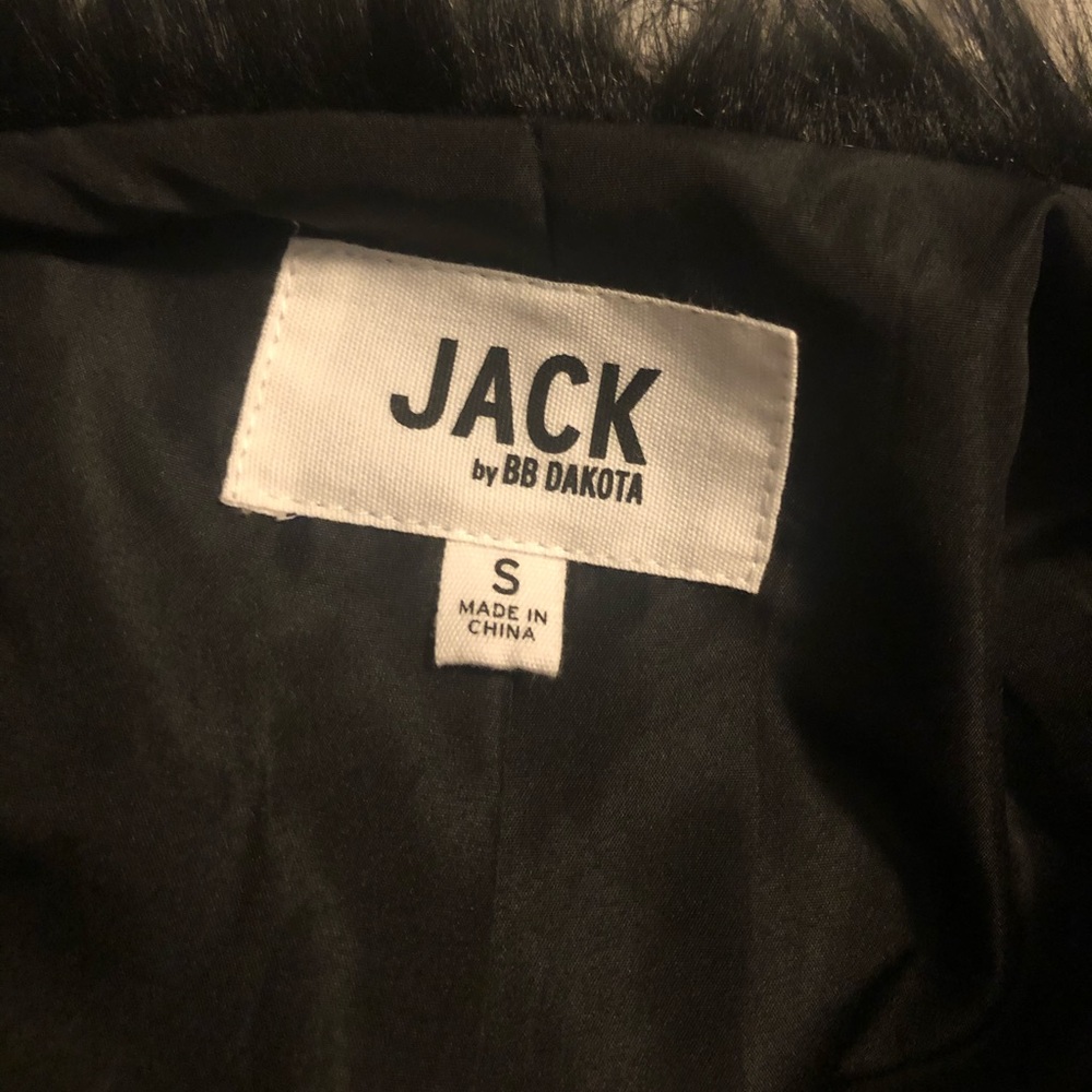 Black Faux Fur Jacket - Picture 4 of 6